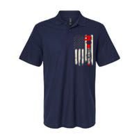 Machinist Patriotic Us Flag Softstyle Adult Sport Polo