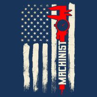 Machinist Patriotic Us Flag 16 in Basic Backpack