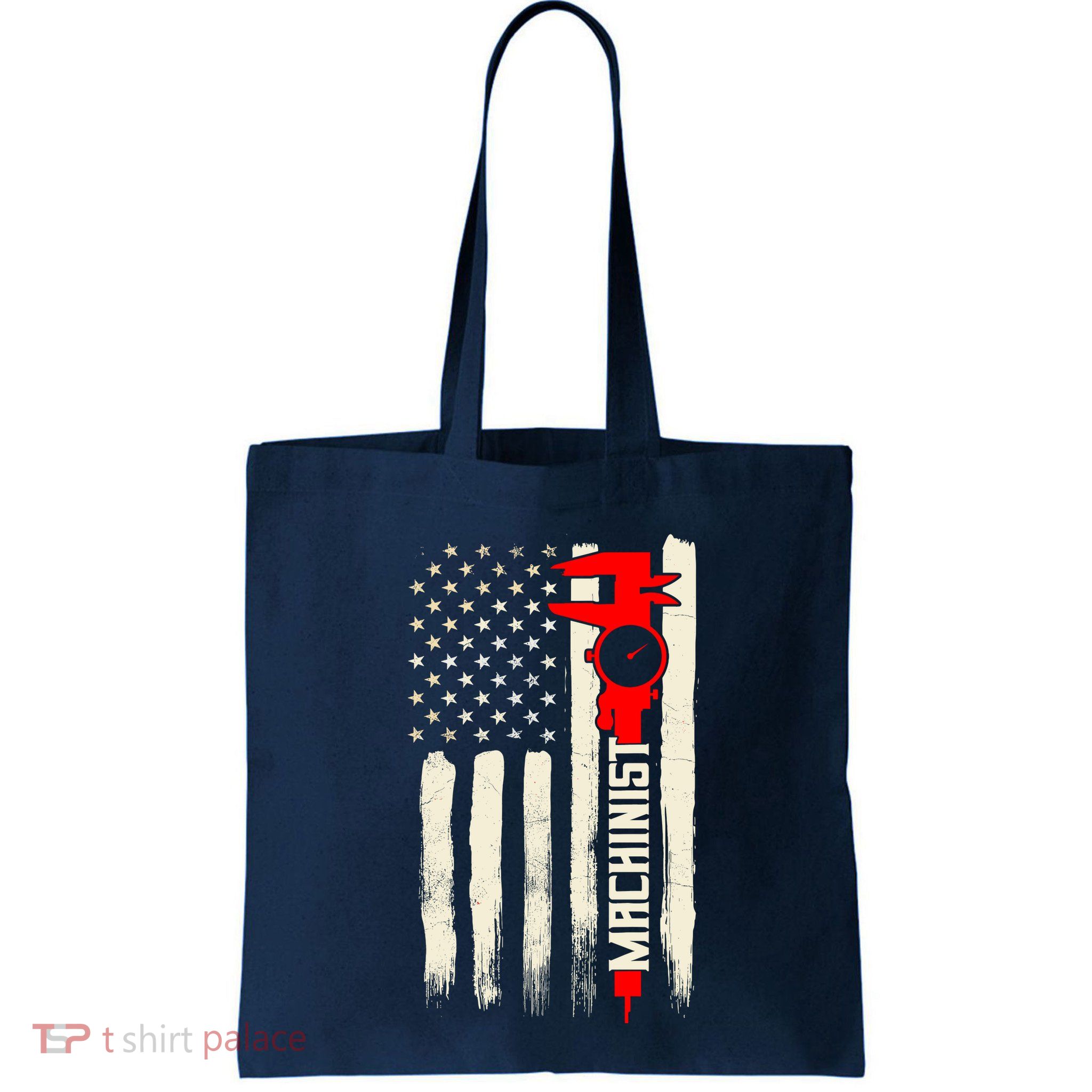 Machinist Patriotic Us Flag Bag