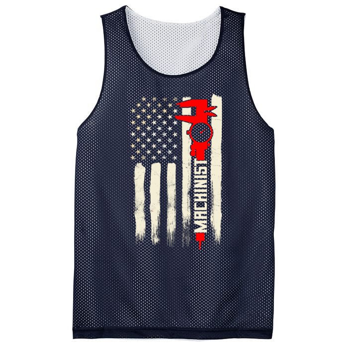 Machinist Patriotic Us Flag Mesh Reversible Basketball Jersey Tank