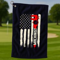 Machinist Patriotic Us Flag Golf Towel