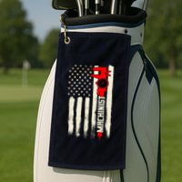 Machinist Patriotic Us Flag Golf Towel