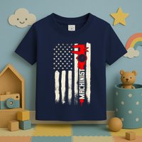 Machinist Patriotic Us Flag Toddler T-Shirt