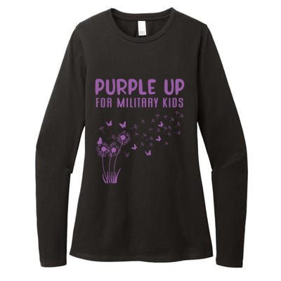 Military Purple Up Day Gift Month Military Gift Womens CVC Long Sleeve Shirt