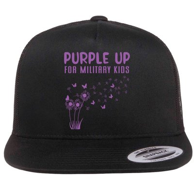 Military Purple Up Day Gift Month Military Gift Flatbill Hat