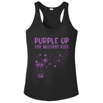 Military Purple Up Day Gift Month Military Gift Ladies PosiCharge Competitor Racerback Tank