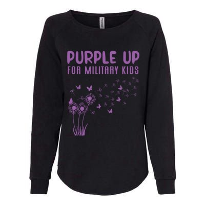 Military Purple Up Day Gift Month Military Gift Womens California Wash Sweatshirt