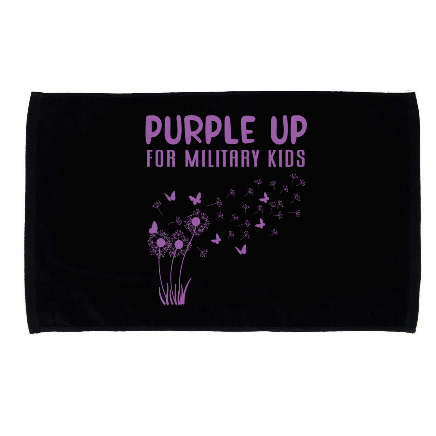 Military Purple Up Day Gift Month Military Gift Microfiber Hand Towel