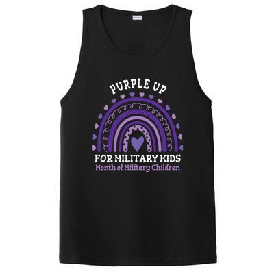 Military Purple Up Day Gift Month Military Rainbow Cute Gift PosiCharge Competitor Tank