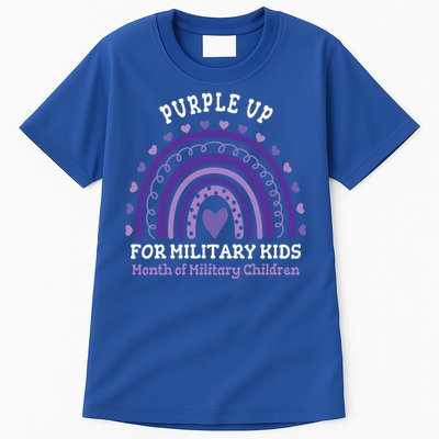 Military Purple Up Day Gift Month Military Rainbow Cute Gift Tall T-Shirt