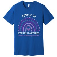 Military Purple Up Day Gift Month Military Rainbow Cute Gift Premium T-Shirt