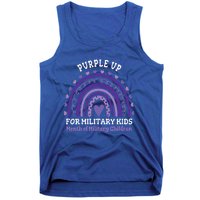 Military Purple Up Day Gift Month Military Rainbow Cute Gift Tank Top