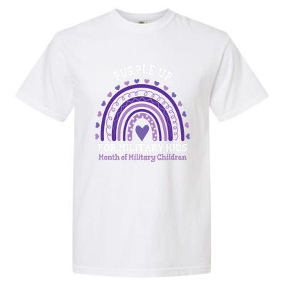 Military Purple Up Day Gift Month Military Rainbow Cute Gift Garment-Dyed Heavyweight T-Shirt