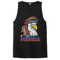 Merica Patriotic USA Eagle Of Freedom 4th Of July PosiCharge Competitor Tank