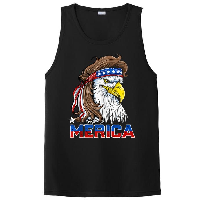 Merica Patriotic USA Eagle Of Freedom 4th Of July PosiCharge Competitor Tank