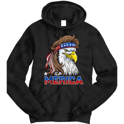 Merica Patriotic USA Eagle Of Freedom 4th Of July Tie Dye Hoodie