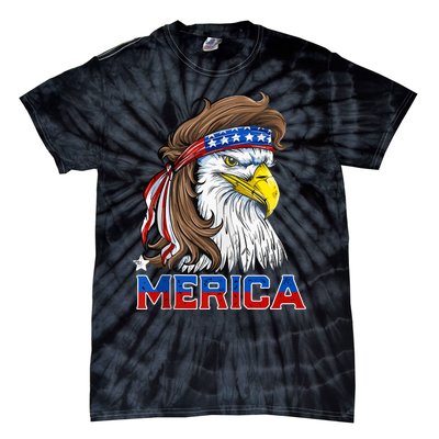 Merica Patriotic USA Eagle Of Freedom 4th Of July Tie-Dye T-Shirt