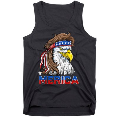 Merica Patriotic USA Eagle Of Freedom 4th Of July Tank Top