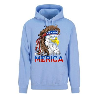 Merica Patriotic USA Eagle Of Freedom 4th Of July Unisex Surf Hoodie