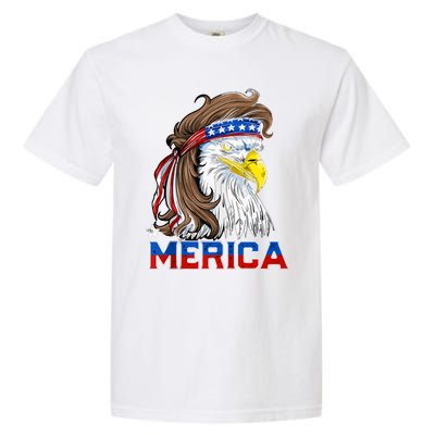 Merica Patriotic USA Eagle Of Freedom 4th Of July Garment-Dyed Heavyweight T-Shirt