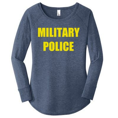 Military Police Uniform Work Gift Women's Perfect Tri Tunic Long Sleeve Shirt