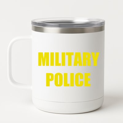 Military Police Uniform Work Gift 12 oz Stainless Steel Tumbler Cup