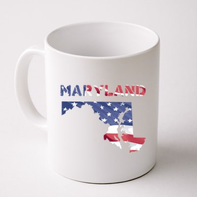 Maryland Proud United States America Patriot Flag Us Pride Gift Coffee Mug