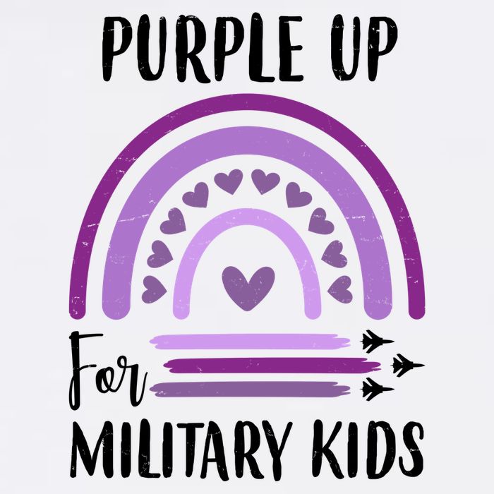 Military Purple Up Rainbow Heart Visor