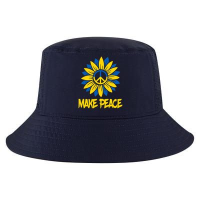 Make Peace Ukraine Strong Sunflower Cool Comfort Performance Bucket Hat