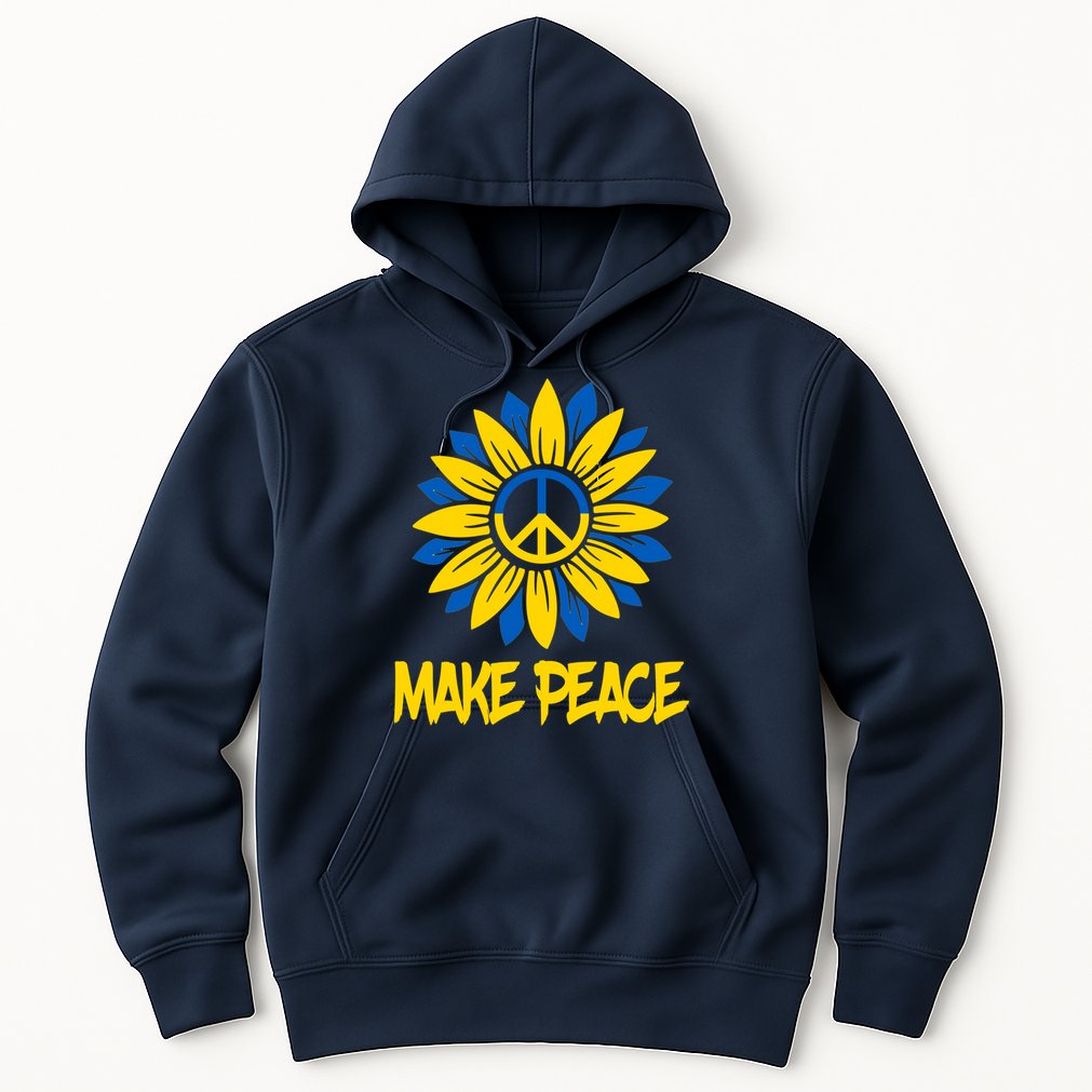 Make Peace Ukraine Strong Sunflower Hoodie
