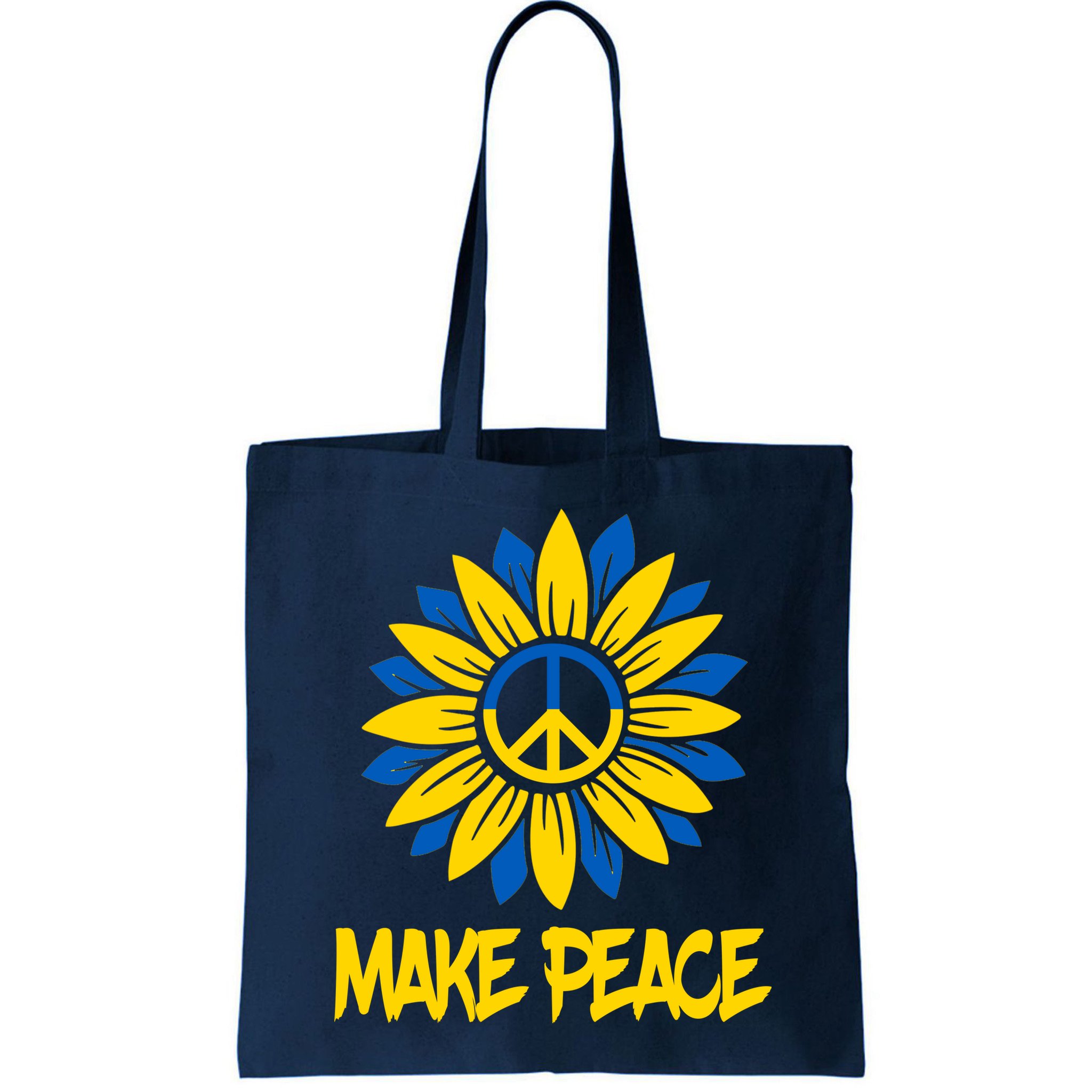 Make Peace Ukraine Strong Sunflower Bag