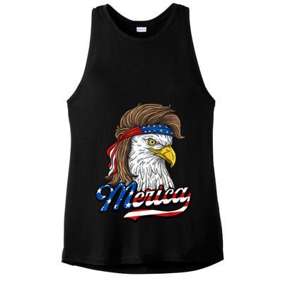 4th of july Ladies PosiCharge Tri-Blend Wicking Tank