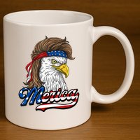 4th of july 11oz C Handle Ceramic Mug