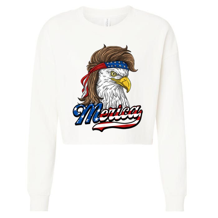 4th of july Cropped Pullover Crew