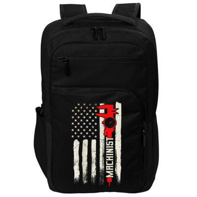 Machinist Patriotic Us Flag Design Of Clothing Impact Tech Backpack