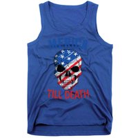 Merica Patriotic Usa Skull American Flag 4th Of July Great Gift Tank Top