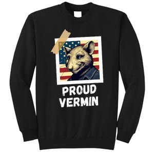 Mouse Proud Vermin Vote Blue Sweatshirt