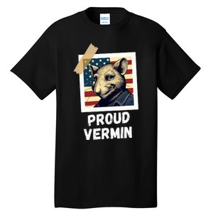 Mouse Proud Vermin Vote Blue Tall T-Shirt