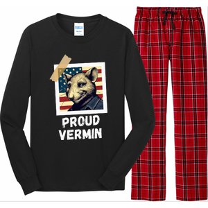 Mouse Proud Vermin Vote Blue Long Sleeve Pajama Set