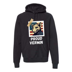 Mouse Proud Vermin Vote Blue Premium Hoodie