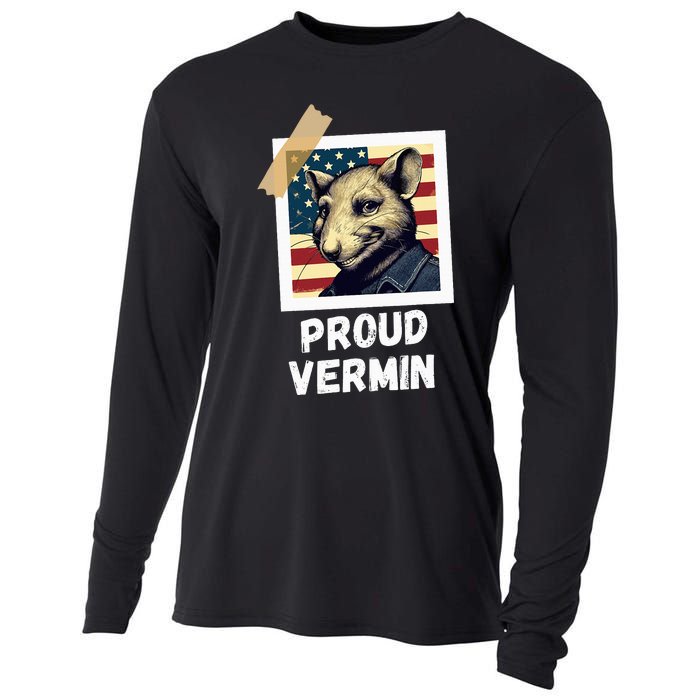 Mouse Proud Vermin Vote Blue Cooling Performance Long Sleeve Crew