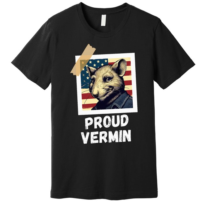 Mouse Proud Vermin Vote Blue Premium T-Shirt