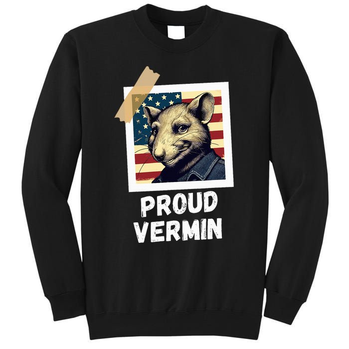 Mouse Proud Vermin Vote Blue Tall Sweatshirt