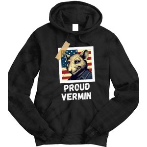 Mouse Proud Vermin Vote Blue Tie Dye Hoodie