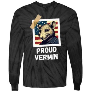 Mouse Proud Vermin Vote Blue Tie-Dye Long Sleeve Shirt