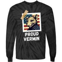 Mouse Proud Vermin Vote Blue Tie-Dye Long Sleeve Shirt