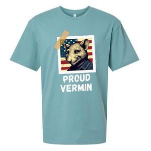 Mouse Proud Vermin Vote Blue Sueded Cloud Jersey T-Shirt