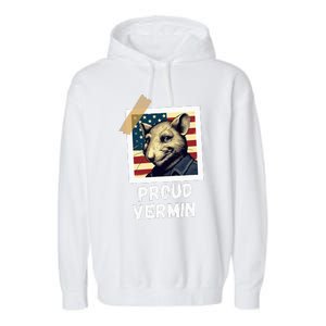 Mouse Proud Vermin Vote Blue Garment-Dyed Fleece Hoodie