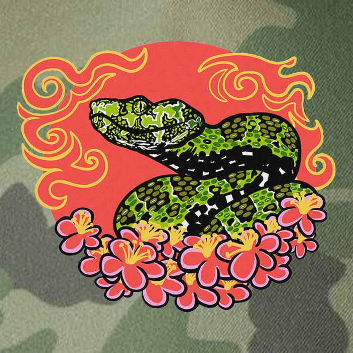 Mangshan Pit Viper Lunar New Year Legacy Tie Dye Trucker Hat