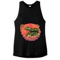 Mangshan Pit Viper Lunar New Year Ladies PosiCharge Tri-Blend Wicking Tank